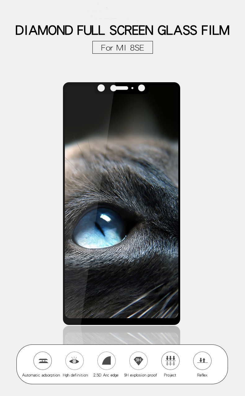 BAKEEY-Anti-Explosion-Full-Cover-Tempered-Glass-Screen-Protector-for-Xiaomi-Mi8-SE-588--1313463-1